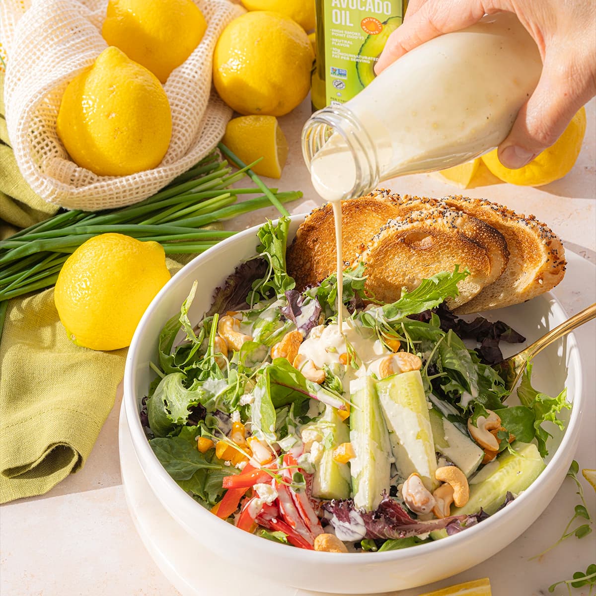Creamy Lemon Salad Dressing