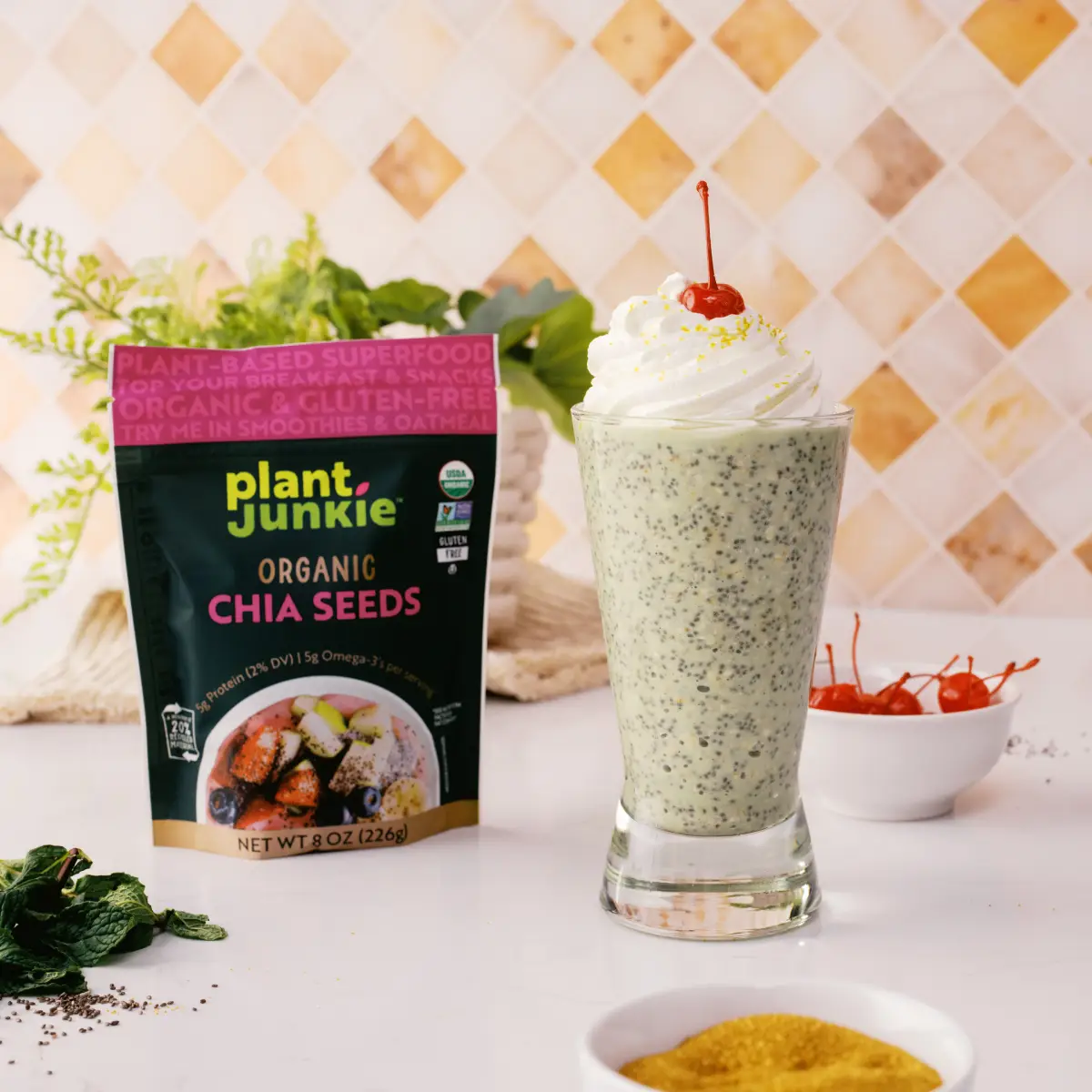 Shamrock Shake Overnight Oats